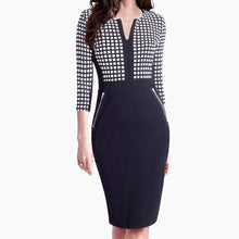 Plus Size Front Zipper Women Work