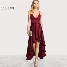 Party Dress Deep V Neck Spaghetti Strap
