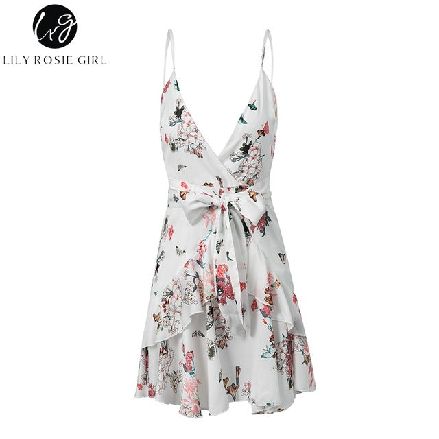 Lily Rosie Girl Bow Spaghetti Strap Summer Beach
