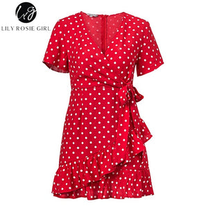 Lily Rosie Girl 2018 Deep v neck ruffle
