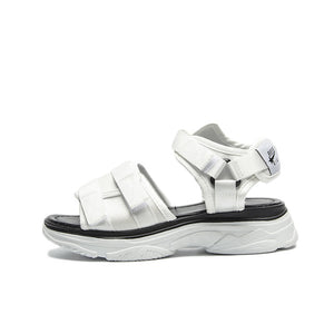 Platform Flat Sandals Lady Leather Shoes